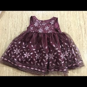 3/6 Month Burgundy Dress